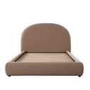 Fox Eastern Bed in Camel Performance Velvet w/ Arch Headboard