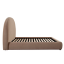 Fox Eastern Bed in Camel Performance Velvet w/ Arch Headboard