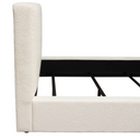 Cloud 43" Low Profile Eastern King Bed in Ivory Boucle Fabric