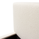 Cloud 43" Low Profile Eastern King Bed in Ivory Boucle Fabric