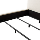 Cloud 43" Low Profile Eastern King Bed in Ivory Boucle Fabric