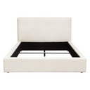 Cloud 43" Low Profile Eastern King Bed in Ivory Boucle Fabric