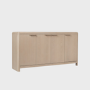 Liv Four Door Ash Wood Sideboard in White Sand
