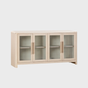 Liv Glass Door Ash Wood Sideboard