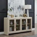Liv Glass Door Ash Wood Sideboard
