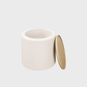 Oskar Lift Top Round End Table in Barley