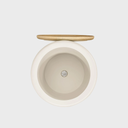 Oskar Lift Top Round End Table in Barley