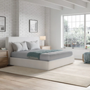 One Upholstered Footboard Storage Bed – Pearl