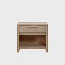 Furano One-Drawer One-Shelf Ash Wood Nightstand