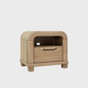 Kione One-Drawer Acacia Wood Nightstand