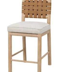 Dorsey Woven Counter Stool - Ginger/Rattan