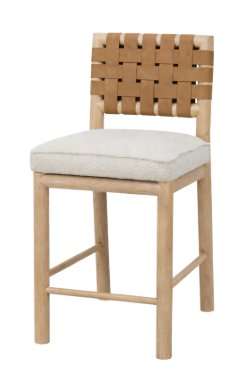 Dorsey Woven Counter Stool – Ginger/Rattan